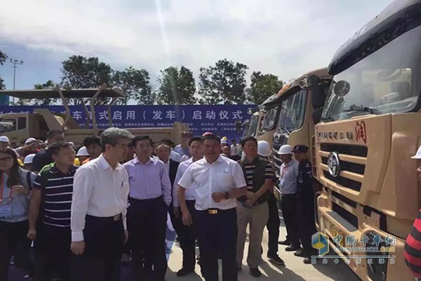 Shenzhen new dump truck officially launched (starting) launching ceremony