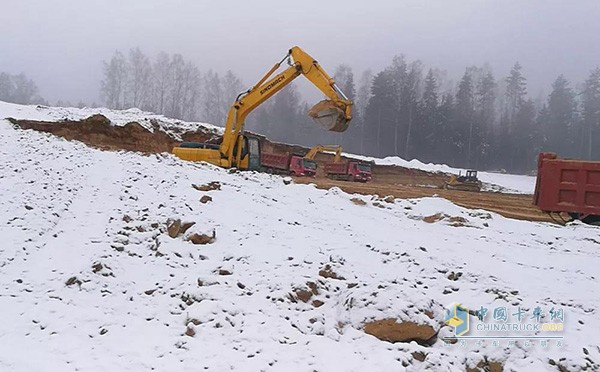 The thickness of the frozen soil in Minsk is more than one meter thick.