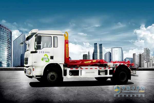 Shaanxi Auto Pure Electric Vehicle Detachable Garbage Truck