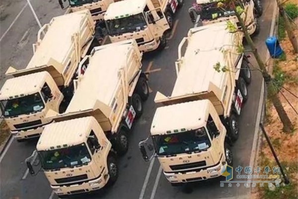 In Shenzhen, thousands of new mucks carrying Weichai engines are centrally listed on the road.