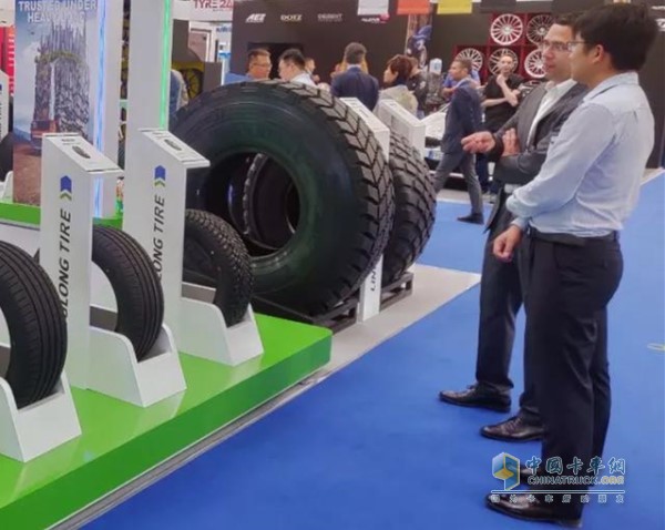 Exquisite truck tires at the show