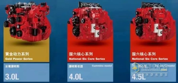 Anhui Cummins 3.0L and Cummins B Series 4.0L, 4.5L