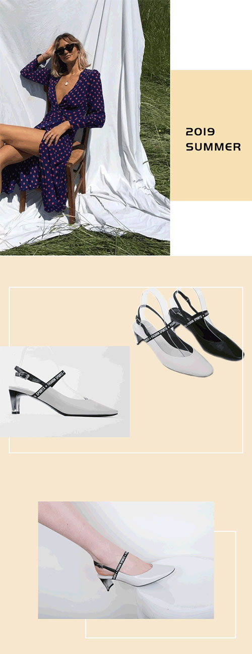 "Danbi slave shoes" Slingbacks fashion, I have to catch up with this wave of trends.