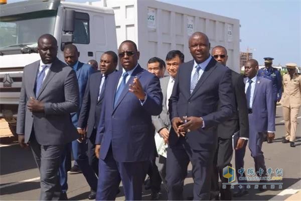 Senegalese President Markey Salle, Chinese Ambassador to Senegal, Zhang Xun, and the Minister of Urban Resident and Public Health, and the Governor of Dakar Region attended the event.