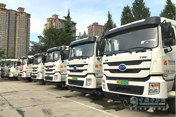 BYD pure electric sanitation truck launched in Xi'an High-tech Zone