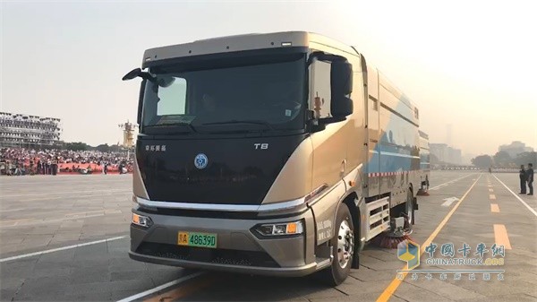 BYD new T8 pure electric washing and sweeping car