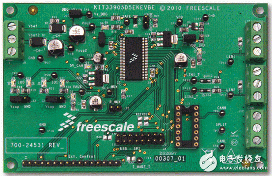 KIT33905D5EKEVBE main features, building block diagram, circuit diagram, and PCB components