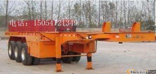 Structural design of container skeleton transport semi-trailer