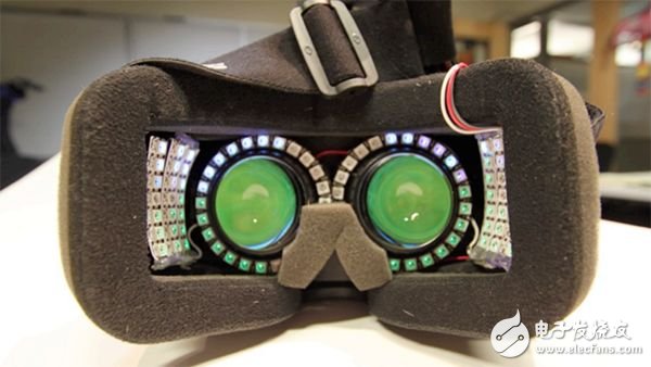 Magical LEDs open VR vision and reduce motion sickness