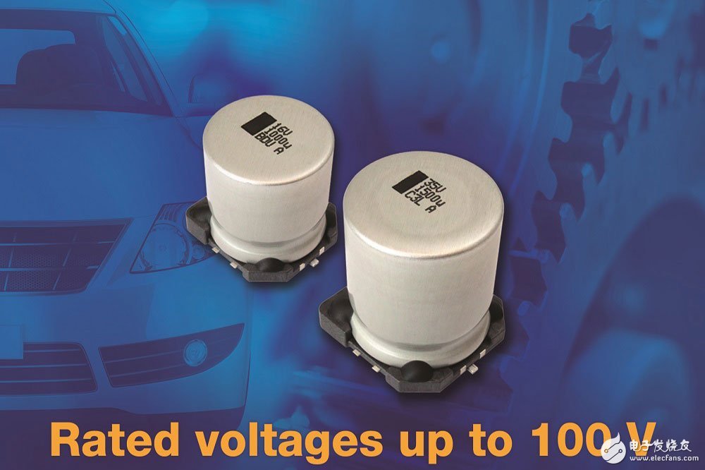 Vishay expands the voltage range of automotive grade SMD aluminum capacitors
