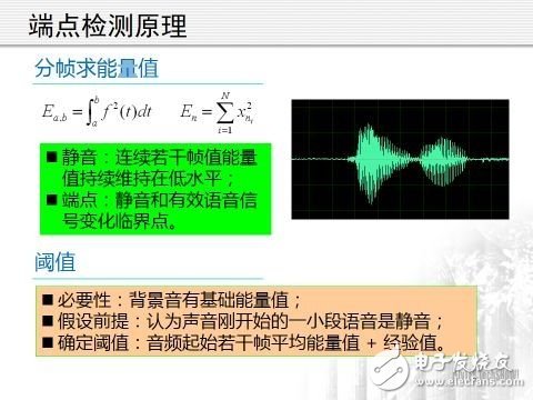 Voice processing detection technology endpoint detection, noise reduction and compression detailed