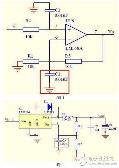 Do not use the amplifier circuit feedback loop and connect the capacitor