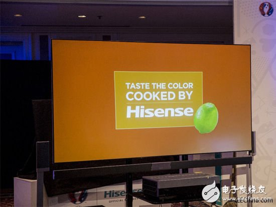 Hisense released, the world's first 4K ultra-short throw laser cinema TV