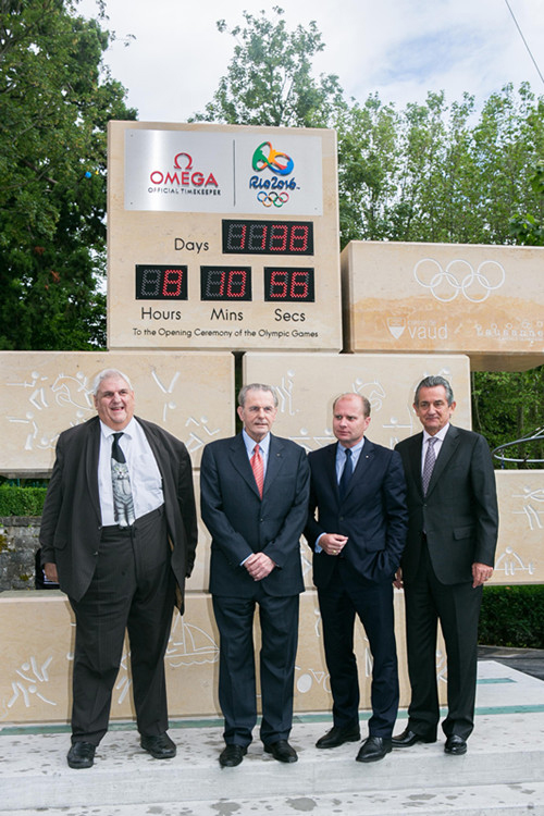 Omega countdown clock unveiling