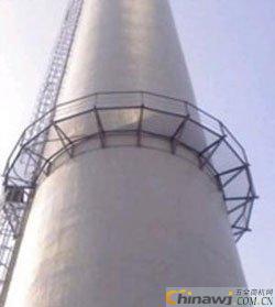 Steel chimney installation construction plan