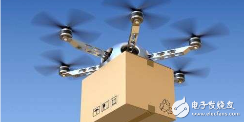 The drone is delivering the parcel. Do you dare to sign it?