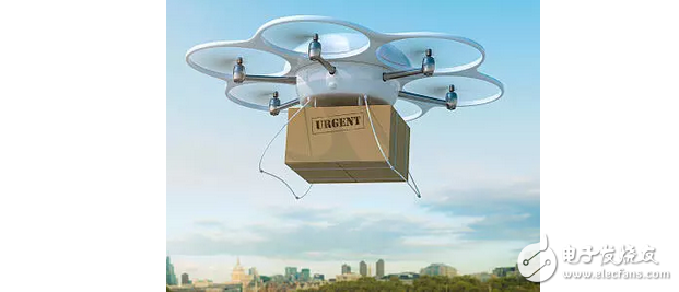 The drone is delivering the parcel. Do you dare to sign it?