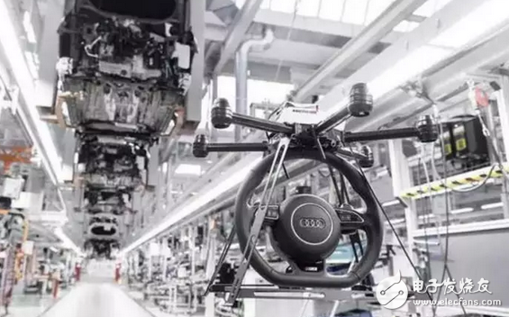 Audi smart factory exposure, drones, VR technology and 3D printing are no longer toys