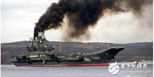 The domestic aircraft carrier just took the black smoke when it was launched? Is there a problem or is it normal?