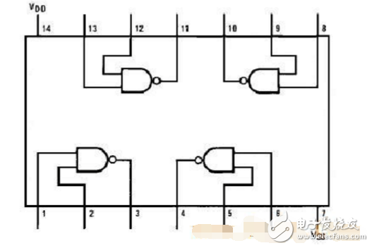 Making interlock switch circuit based on cd4011