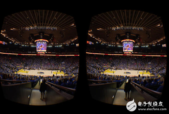 VR live NBA, witness superstar James