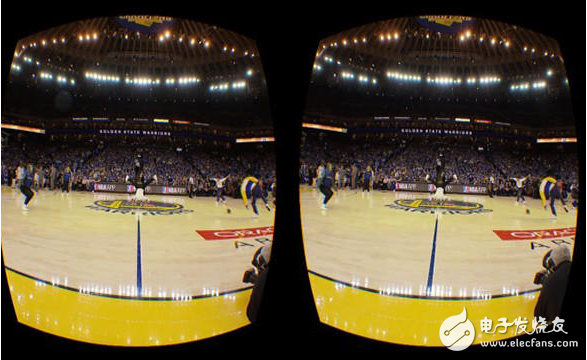 VR live NBA, witness superstar James