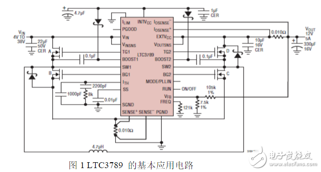 High-efficiency synchronous buck-boost power supply design based on LTC3789 chip