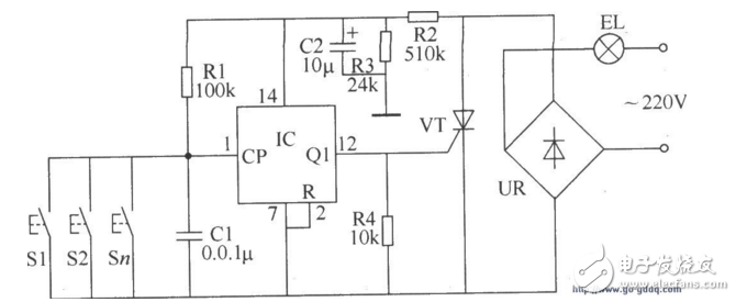 Multi-ground control switch circuit