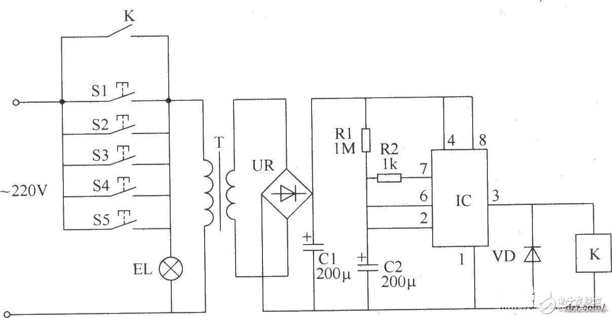 Multi-ground control switch circuit