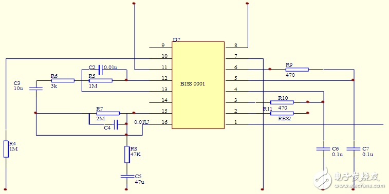 Alarm circuit design_pyroelectric sensor alarm circuit