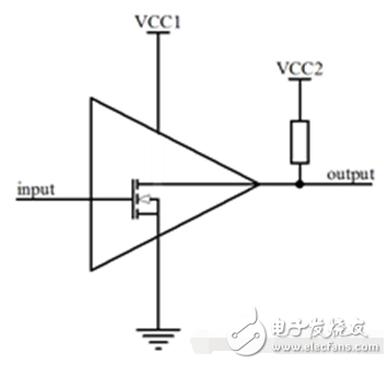 Open collector output and open drain output