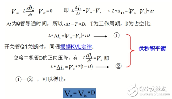 Buck circuit working principle and analysis of three working modes
