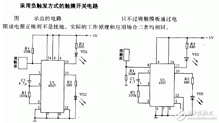 Cd4047 oscillator circuit diagram