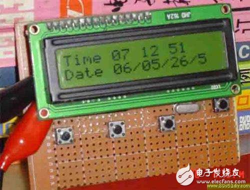 Electronic calendar system based on ds1302