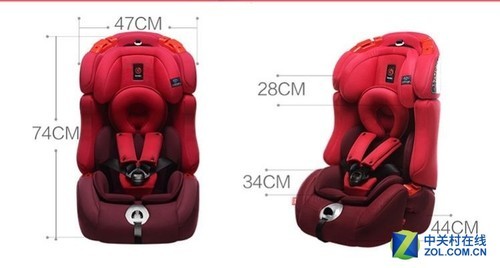 Thanksgiving escort series safety seat product size specifications