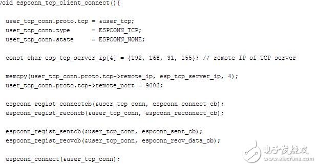 Esp8266, tcp communication instance detailed