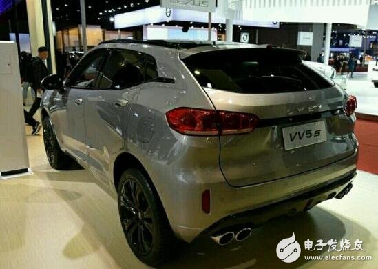 Great Wall vv5 high-end SUV strikes, using a total of four out of the exhaust, can compete with the super run, selling 120,000 to VV7 class