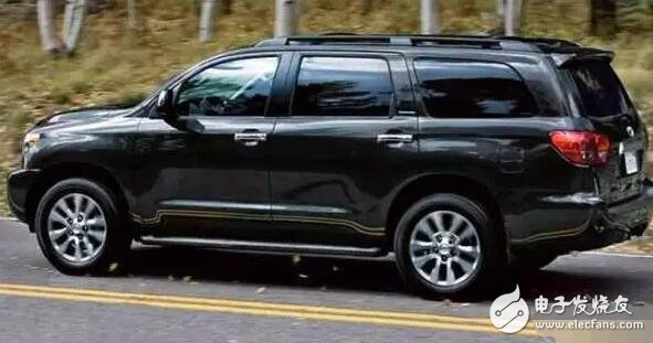 Toyota Sequoia Toyota's biggest suv, shocking domineering shape and power to pull the millennium, known as the land hegemon, most people do not know it!