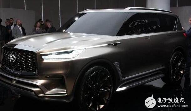 The Infiniti QX80 is built by the Japanese Atsugi City Design Obligation Room. The car is over 5 meters long and competes with the Audi Q7 for the high-end market.