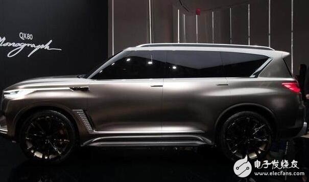 The Infiniti QX80 is built by the Japanese Atsugi City Design Obligation Room. The car is over 5 meters long and competes with the Audi Q7 for the high-end market.