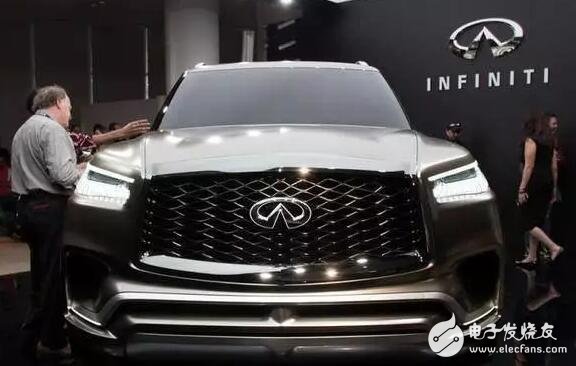 The Infiniti QX80 is built by the Japanese Atsugi City Design Obligation Room. The car is over 5 meters long and competes with the Audi Q7 for the high-end market.