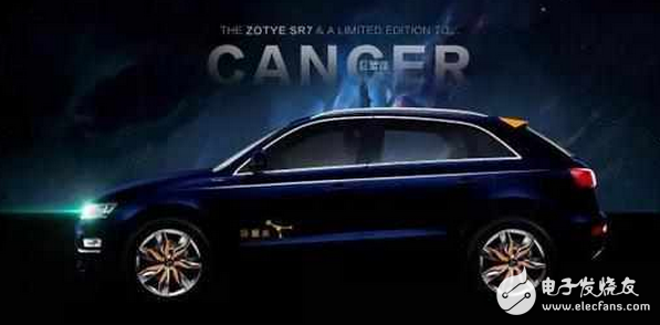 The Cancer version of the Zotye SR7 has been given the "new Rubik's Cube" concept, really beautiful to the unreasonable!