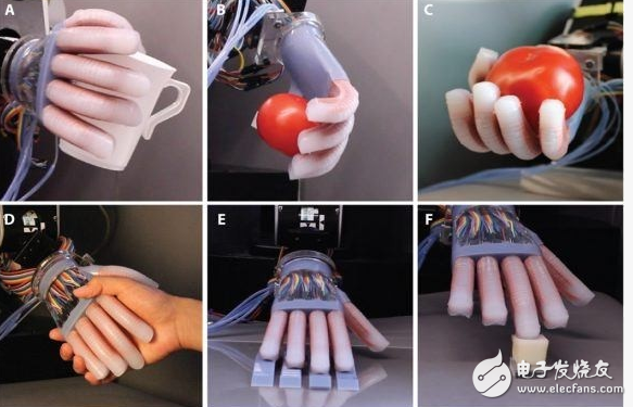 Robot gripper design is a new trick, not only soft but also "feel" object shape