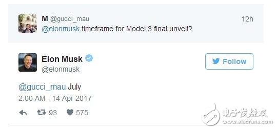 "Iron Man" Musk: The final version of Tesla Model 3 will be released in July!