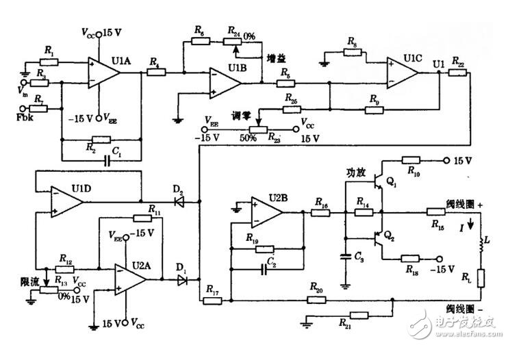 Schematic diagram of servo amplifier, servo amplifier schematic, parameter requirements and calculation of output current