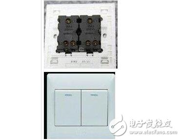 The socket switches are all separate and have two terminal blocks. As shown in the figure, L1 is the hot line input, and L2 is the live line output. The function of the live line output is to control the power or light of the socket through the switch.