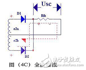 The transformer cut-off voltage E2 is a sine wave voltage whose direction and magnitude change with time, and its waveform is shown in (2) (a). During the period from 0 to Ï€, E2 is a positive half cycle, that is, the upper end of the transformer is negative at the lower end. At this time, the diode is subjected to the forward voltage surface conduction, and E2 is applied to the load resistor Rfz through it. In the period of Ï€~2Ï€, E2 is a negative half cycle, and the lower end of the transformer is positive and the upper end is negative. At this time, D is subjected to reverse voltage, no conduction, and no voltage on Rfz. In the period of 2Ï€ to 3Ï€, the process of 0 to Ï€ time is repeated, and in the period of 3Ï€ to 4Ï€, the process of Ï€ to 2Ï€ time is repeated... This is repeated, and the negative half cycle of the alternating current is "cut", only positive A single right (upward and lower negative) voltage is obtained on Rfz through Rfz in half a week.