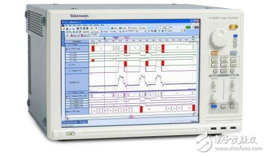 The difference between a logic analyzer and an oscilloscope: