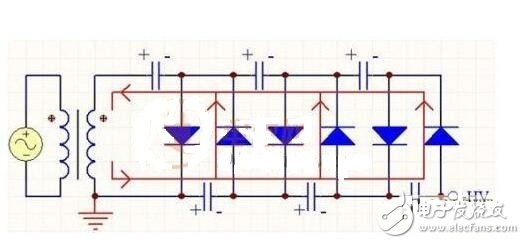 The essence of the voltage doubler rectifier circuit is the charge pump. Initially, because nuclear technology required higher voltages to simulate artificial nuclear reactions, a high-voltage voltage doubler circuit was proposed by COCCROFT and WALTON in 1932, commonly referred to as a C-W voltage doubler rectifier circuit.