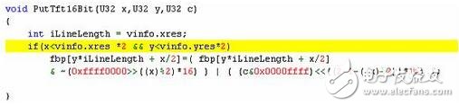 The subroutine of the display part of the system is related to the font data structure. Here, the ASCII character display subroutine and the subroutine displaying the Chinese character font separately are listed. According to these two subroutines, the display program realization principle of the display part can also be seen.